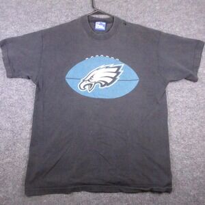 Vintage Philadelphia Eagles Shirt Mens XL Black NFL Football Pro Player Tee 90s